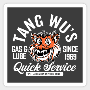 Tang Wu's Gas and Lube - Biker Style (Multicolor - Reverse) Sticker